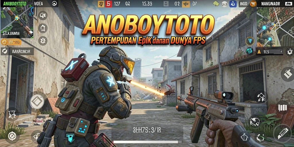 Tangkapan layar gameplay ANOBOYTOTO menunjukkan aksi pertempuran yang intens.