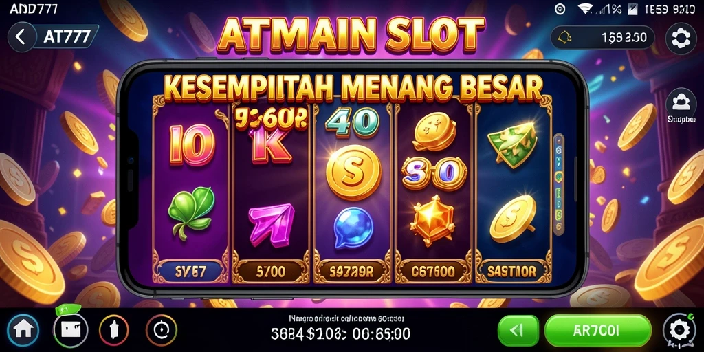 Screenshot gameplay menarik AT777 menampilkan keseruan bermain slot.