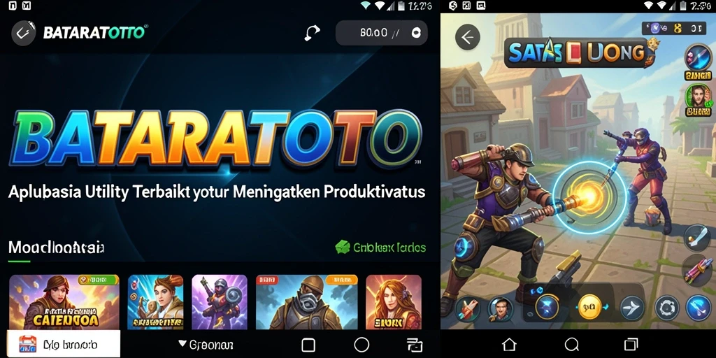 Tangkapan layar utama BATARATOTO menunjukkan antarmuka pengguna yang intuitif.