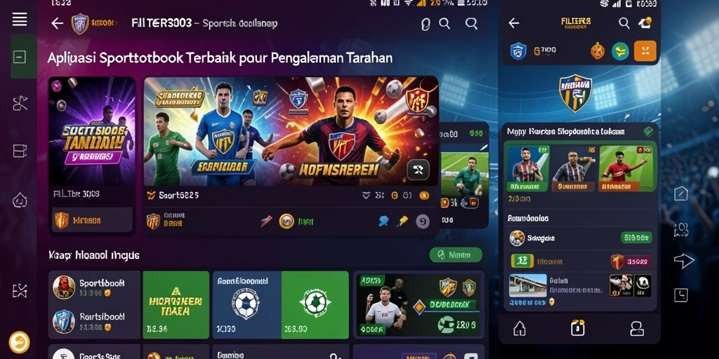 Screenshot menunjukkan tampilan menarik dari gameplay Sportsbook FILTER303.
