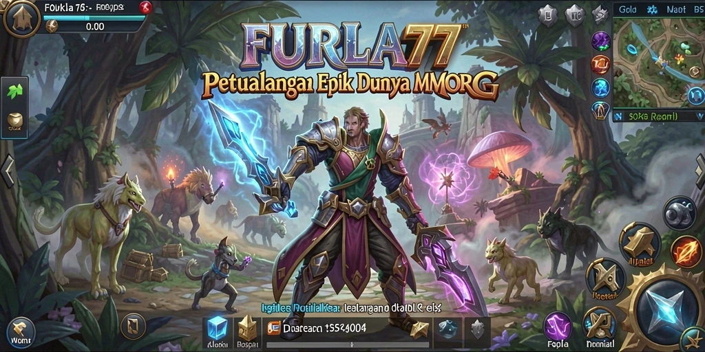 Tampilan gameplay menakjubkan dalam dunia FURLA77 yang imersif.