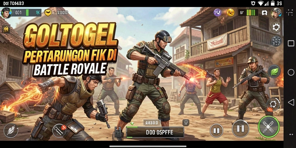 GOLTOGEL menampilkan aksi Battle Royale yang mendebarkan.