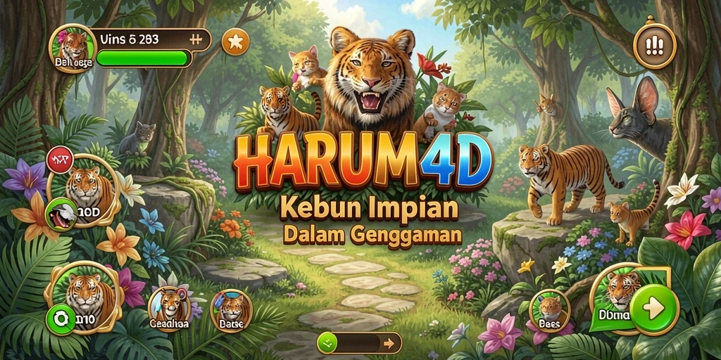 Gameplay seru HARUM4D dengan aktivitas berkebun yang menantang.