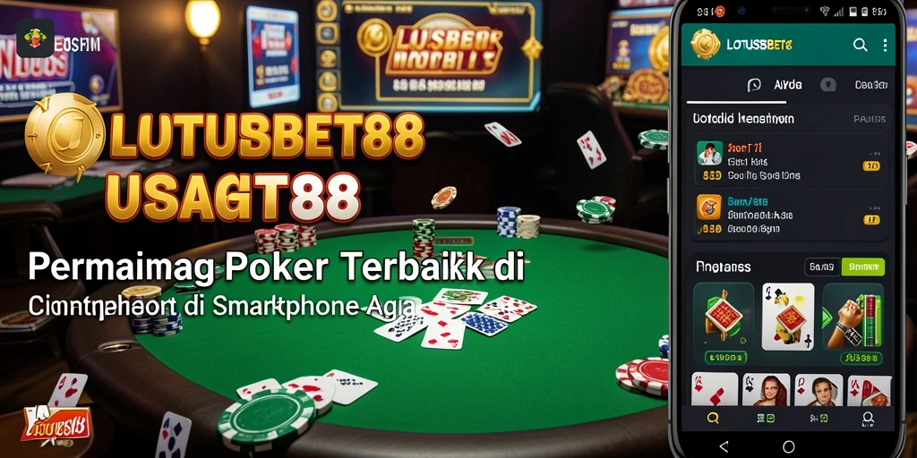 Tampilan gameplay Poker yang seru dan mendebarkan di LOTUSBET88.