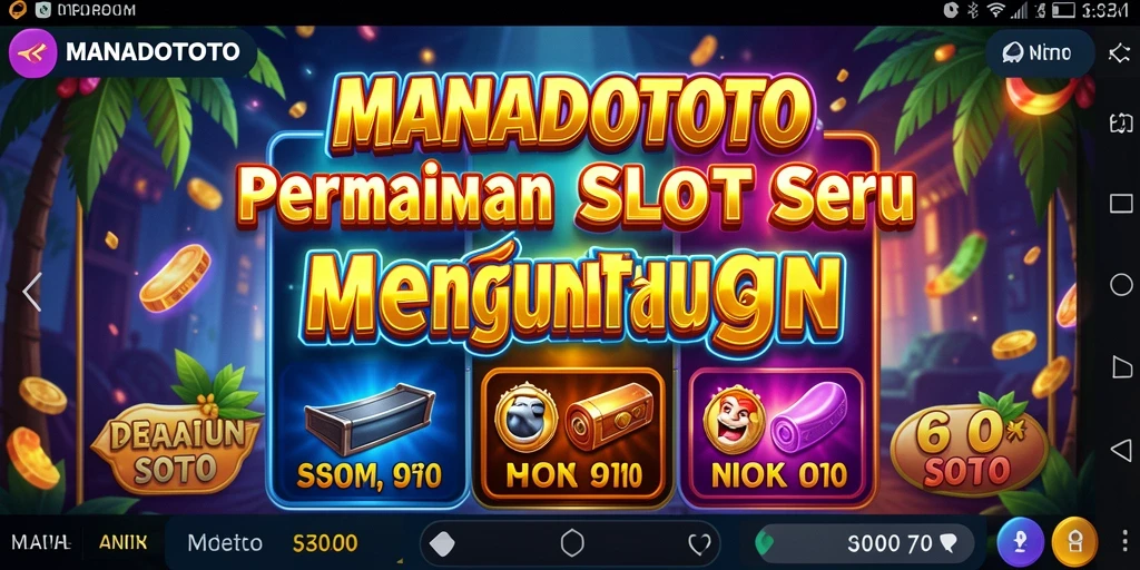 Gameplay seru dan menarik dari MANADOTOTO dengan berbagai tema Slot.