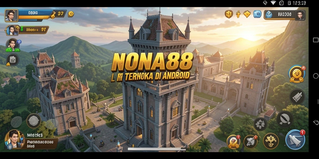 Tampilan gameplay NONA88 yang mendebarkan dalam genre Tower Defense.