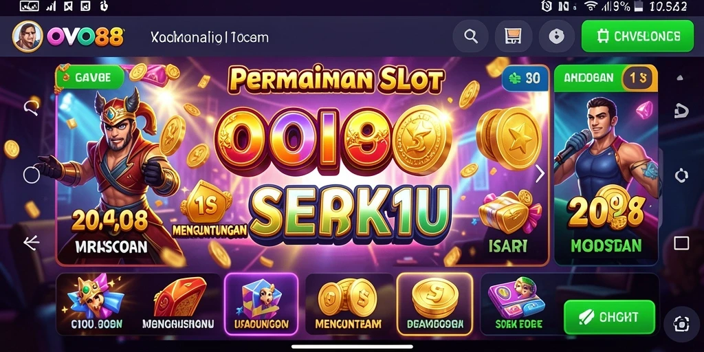 Tampilan gameplay Slot yang mengasyikkan dan interaktif.