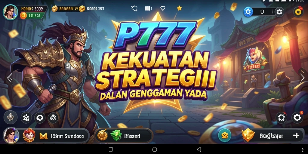 Gameplay seru PT777 dalam membangun strategi perang.