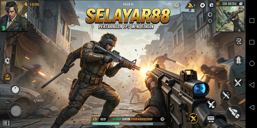 Tangkapan layar utama menunjukkan pertempuran intens di SELAYAR88.