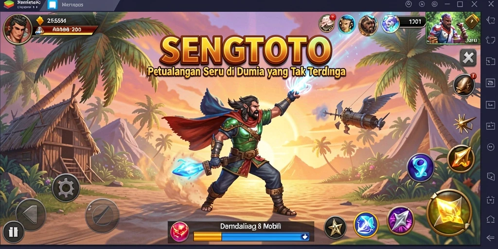 Screenshot SENGTOTO menampilkan momen seru di dalam petualangan.