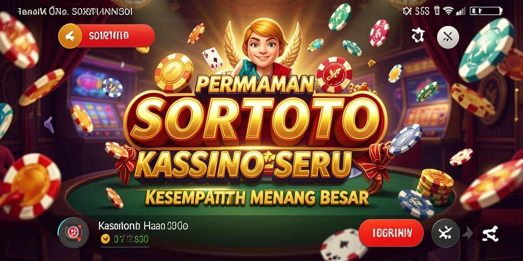 Tampilan gameplay SORTOTO yang mendebarkan dan penuh warna.