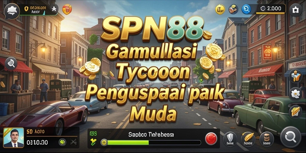 Tampilan gameplay SPN88 dengan elemen bisnis yang dinamis.