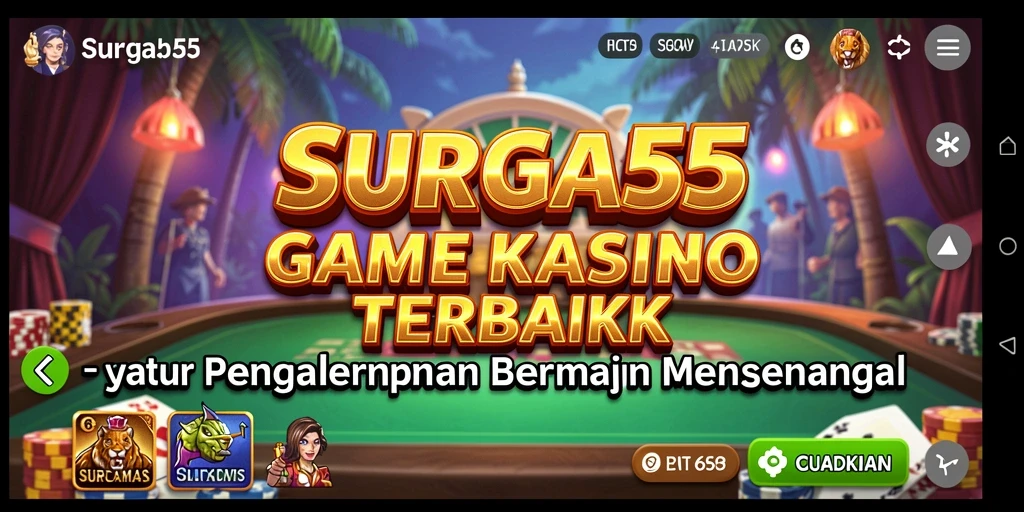 Gameplay Kasino yang mendebarkan dengan grafis menawan di SURGA55.