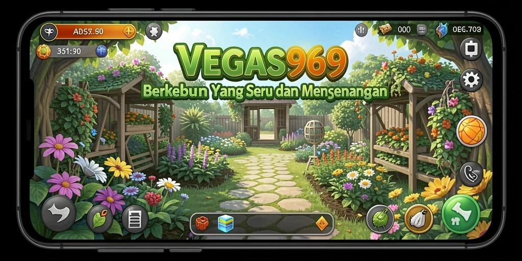 Tampilan gameplay <strong>VEGAS969</strong> yang menarik dengan pertanian yang hidup.