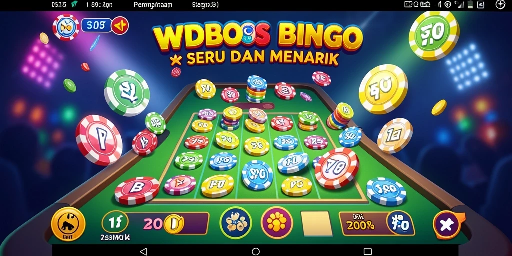 Screenshot gameplay menarik dari WDBOS dengan suasana Bingo yang ceria.