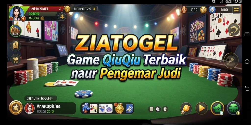 Tampilan gameplay seru di ZIATOGEL untuk permainan QiuQiu.